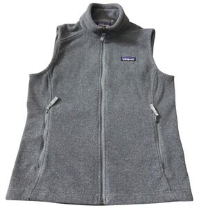 Patagonia Synchilla FleeceVest Small Gray FullZip Outdoor Layering Heather BB24